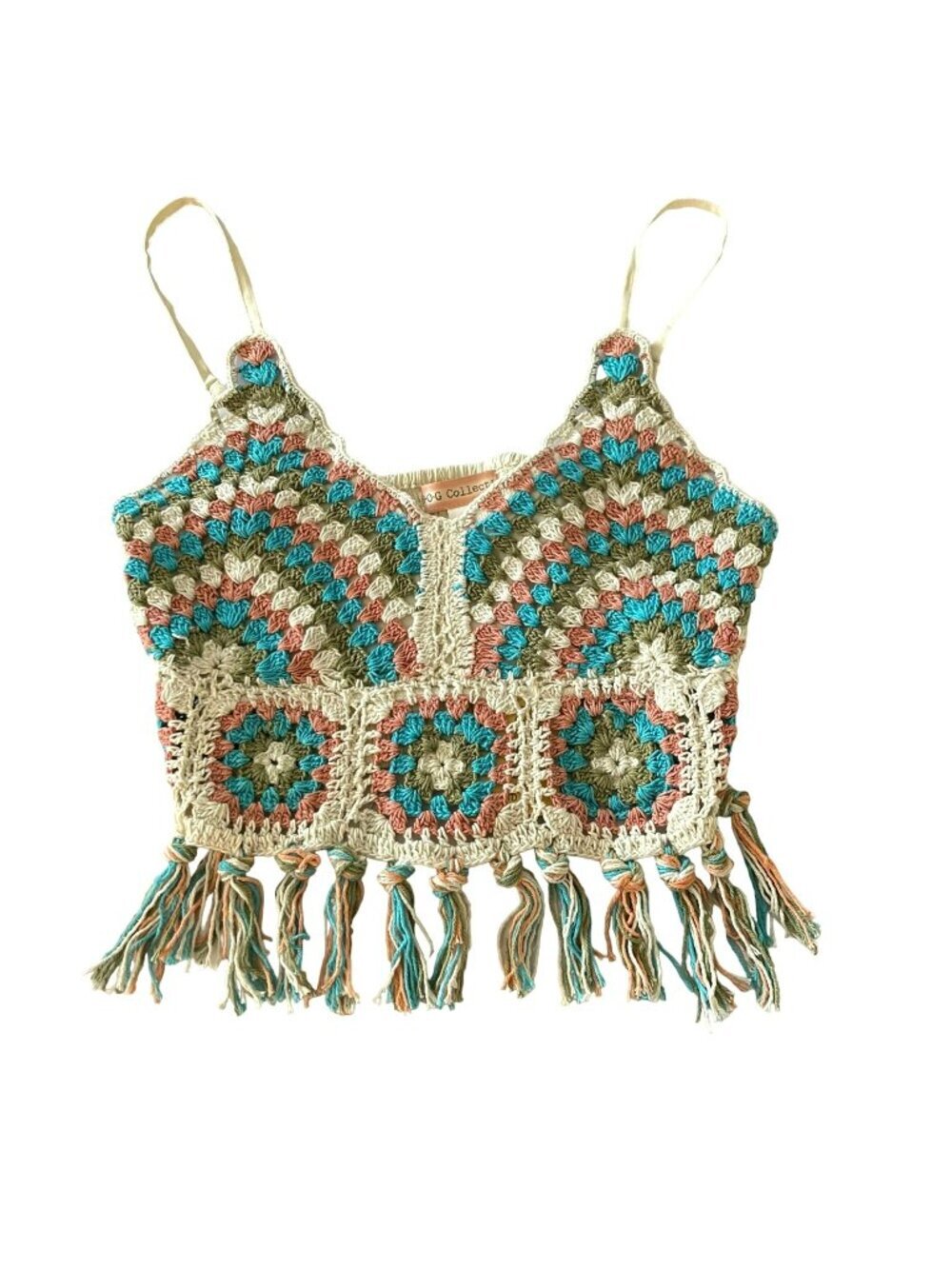 Band of Gypsies Collective Festival Boho Crochet Crop NWT Size Small